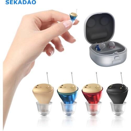 2022 best Hearing Aid Rechargeable Hearing Device ITE Ear Hearing Aids for The Elderly Audifonos Sound Amplifier for Deafness