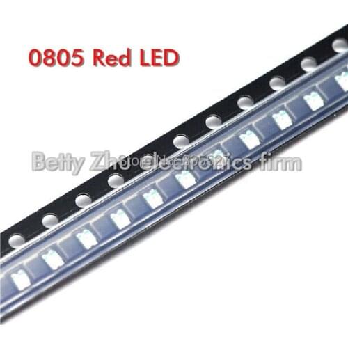 3000PCS/LOT 0805 SMD LED red highlighted red light-emitting diodes (leds)