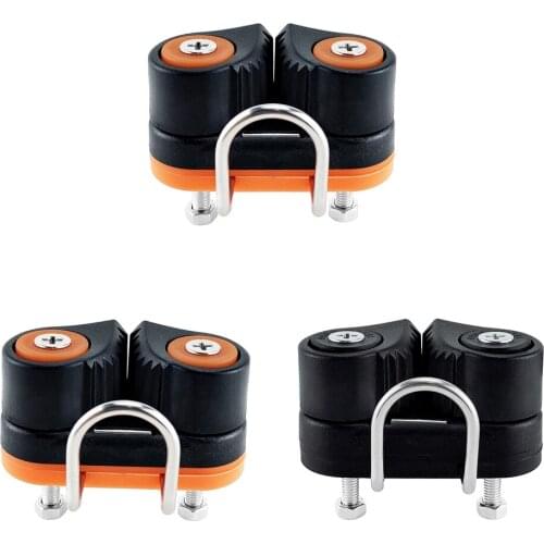 3x Boat Kayak Sailboat Cam Cleat Fast Entry for 3-12mm Rope Ball Bearing