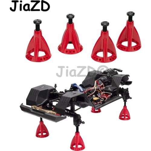 4pc Metal 6T Adjustable Height Jack Stands for 1/10 RC Crawler Car TRX4 UDR KM4 SCX10 90046 RC4WD D90 RC Car Accessories Y09