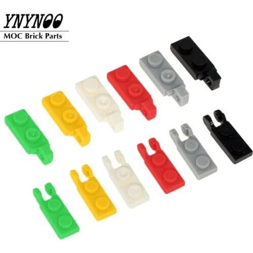 60Pcs/lot Hinge Plate 1x2 Locking with 1 Finger MOC Building Blocks Brick Parts Toys for Kids Compatible with 44301+44302