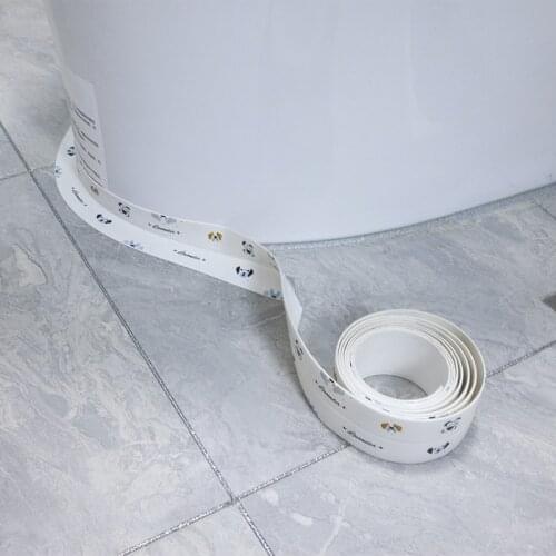 Toilet Acrylic Cartoon Sticker Waterproof Toilet Toilet Base Edge Gap Anti-mildew Beautiful Seam Sticker Decorative Self-adhesiv