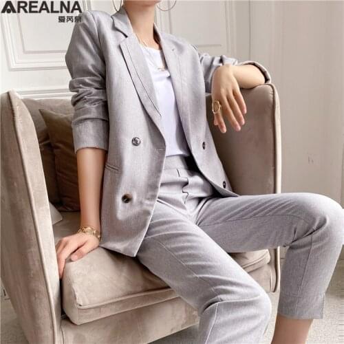 AREALNA Women's Business Trouser Suits