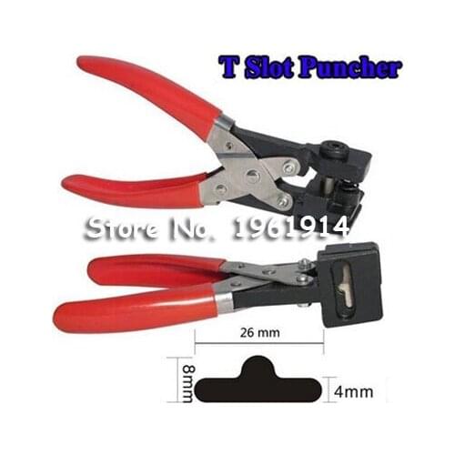 Free shipping T shape hole punch shapes furadores hardballs pvc card plier 26x8x4mm stationery supply