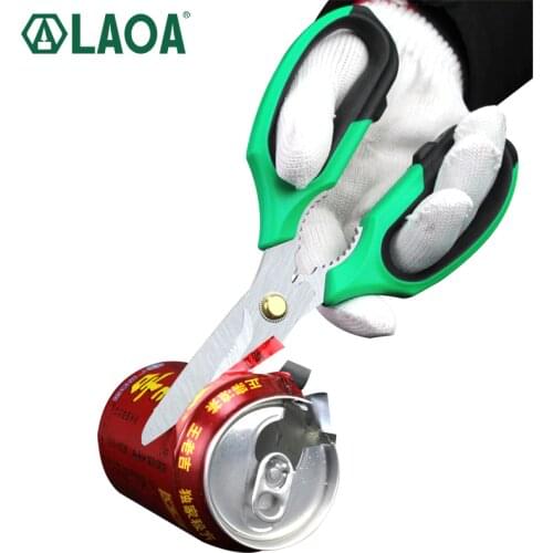 LAOA Stainless Household Scissors Multi Shears for Kitchen Made in Taiwan Crimp Tool Wire Cutting Hand Tools