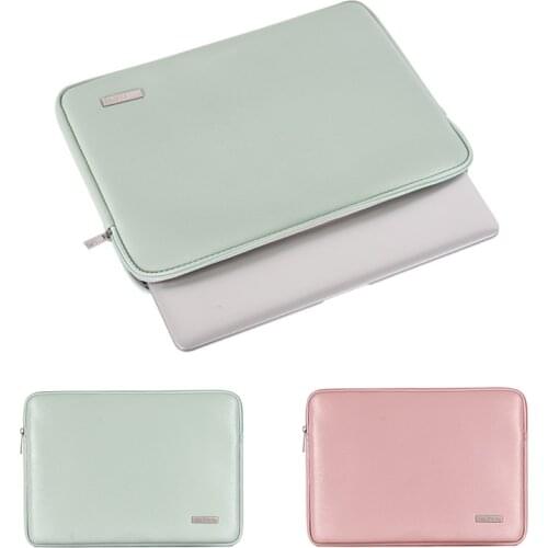 PU Leather Laptop Sleeve Bag 11 12 13.3 14 15.6 Inch Laptop Bags Case For Macbook iPad Dell HP Asus Lenovo Notebook Sleeve Cover