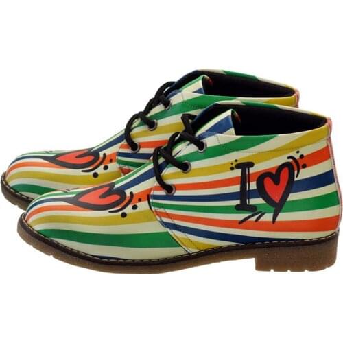 Digital printed women hashpapi boots