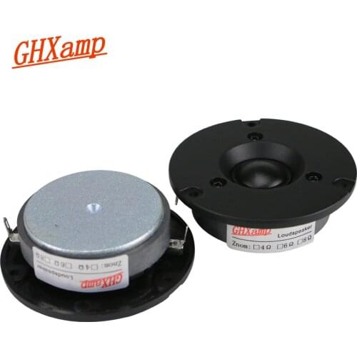 GHXAMP 3 Inch 6OHM 40W Tweeter Speaker Unit Dome HIFI Silk film Home theater Ultra-high Treble Tones Loudspeaker 87DB 18KHz 2PC
