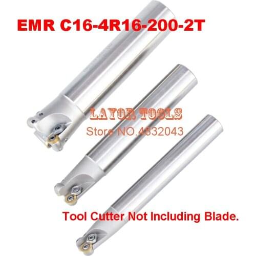 EMR C16-4R16-200-2T R4 indexable End Mill,Milling tool,R4 Toroidal Cutter For Milling Machine,2F Dia 16mm,For RPMT0802MO Inserts
