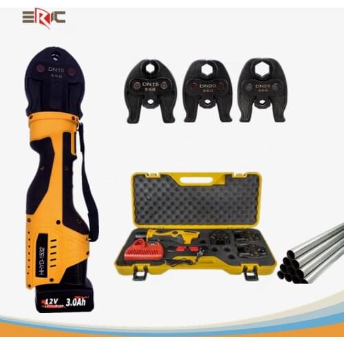 Hydraulic Battery Powered Cordless Pipe Pressing Tools Stainless steel PEX Copper Swallow-tailed Round dies