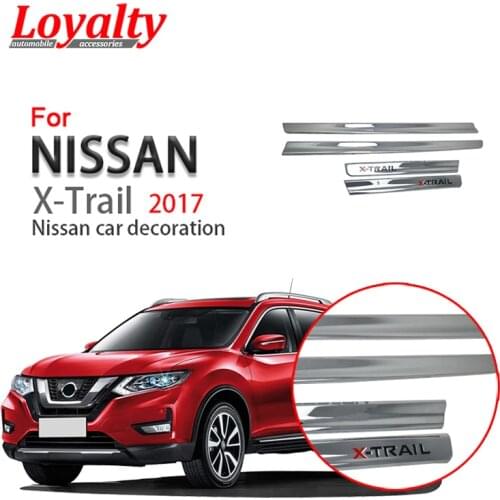 Loyalty for Nissan X-Trail 2014 2015 2016 ABS Chrome Door Body Buttom Side Cover Trim Car Accessories