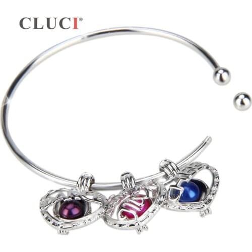 CLUCI Silver 925 Round Adjustbale Bracelet for Women Jewelry Making Real Sterling Silver Detachable Design Bracelet SB041SB