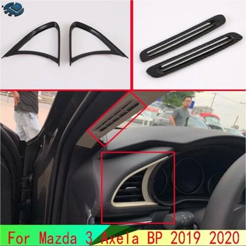 For Mazda 3 Axela Sedan BP 2019 2020 Air Vent Outlet Cover Dashboard Trim Bezel Frame Molding Garnish Accent Styling