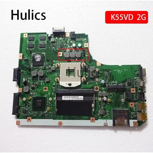 Hulics Original K55VD REV:3.0 3.0 Main board for ASUS Laptop Motherboard K55V A55V Mainboard A55V K55A HM76 2G