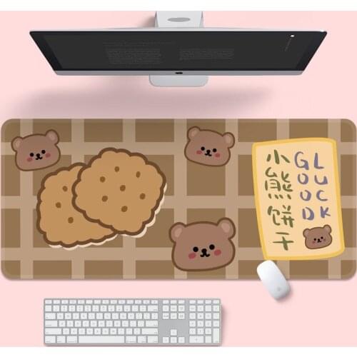 Cute Mouse Pad Super Creative INS Tide Large Game Computer Keyboard Office Long Table Mat Kawaii Desk for Teen Girls for Bedroom