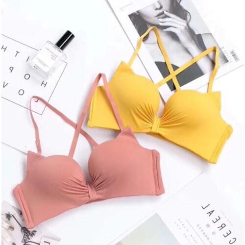Fashion Brand Bra Set Sexy Cat Ear Underwear Wire Free Push Up Bra Set Women Seamless Lingerie Lovely Bow Girl 4 Colors Bras #qw