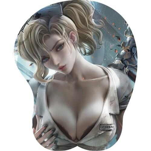 Soft Bowl Holder Design Two-dimensional 3D Stereo Silicone Beauty Mouse Pad Personalized Cartoon Anime Hand Pad