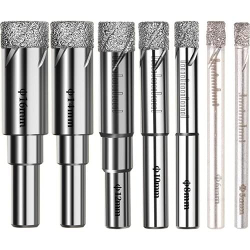 Hollow Core Drill Bit Set for Ceramic, Glass, Porcelain Tile Diamond Drilling Tools Drilling Machines for Making Holes