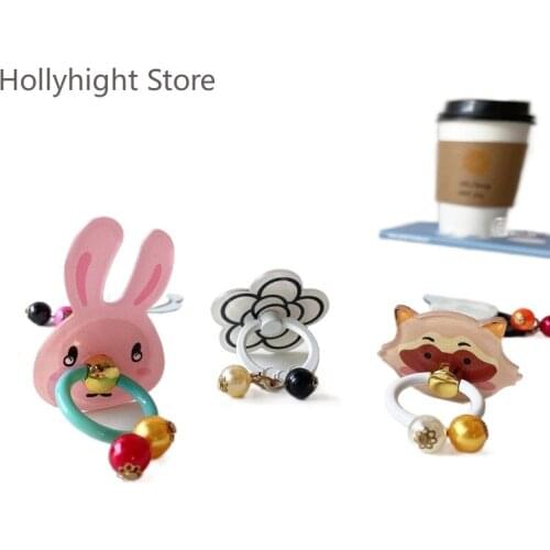 INS Style Cute Lazy Mobile Phone Cartoon Stand Desktop Paste Type Creative Personality for Color Pendant Stand Phone Holder