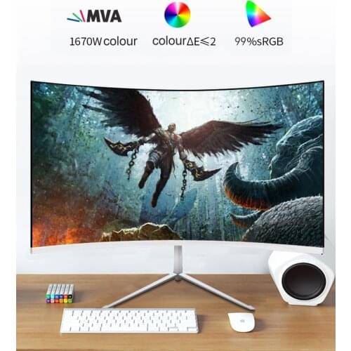 4K resolution 32 inch 1800R 144Hz Curved LED Gaming Pc Monitor with breathing light and lift base