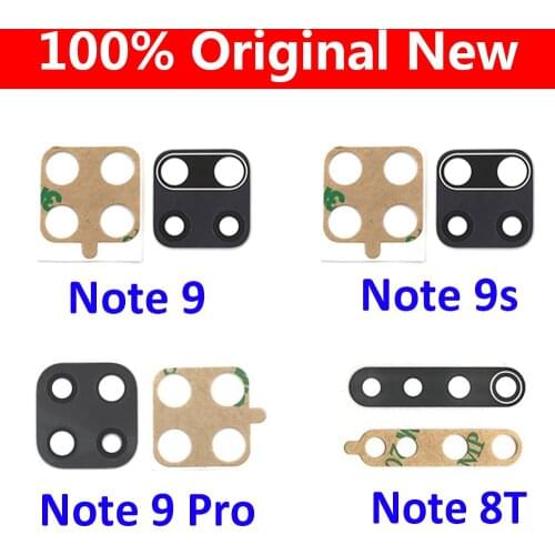 2Pcs Rear Back Camera Glass Lens For Redmi Note 9S 9 10 Pro 9T Max 8T 9 9A 9C Camera Lens For Xiaomi Mi Note 10 Lite Poco X3 M3