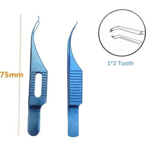 Titanium Colibri Beaked Toothed Ophthalmic Forceps Pet surgical tweezers Veterinary pet instrument