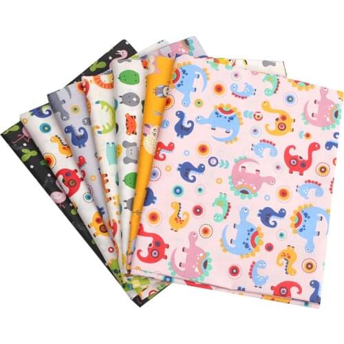 Cartoon animal 100% Cotton Baby&child Fabric flamingo print,DIY Bedding Textile Fabric,Sewing Quilting Fat Quarters Material