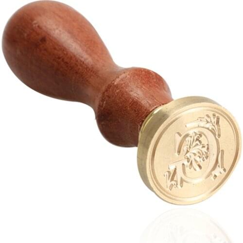 Sealing Wax Classic Initial Wax Seal Stamp Alphabet Letter G Retro Wood Scrapbooking Stamp DIY Post Decorative