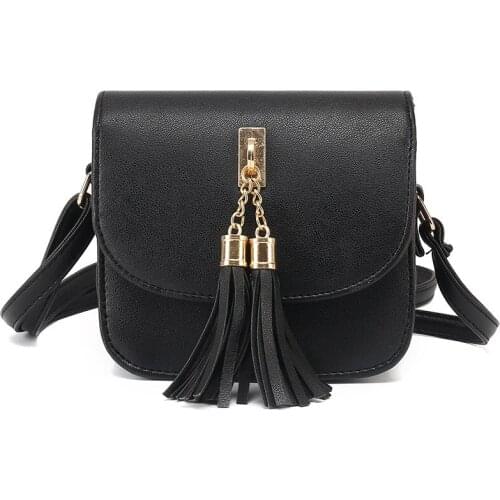 Female Handbag Shoulder Bag Flap Women Bag Bolsa Feminina 2021 Small Chains Bag Women Candy Color Tassel Messenger Bags