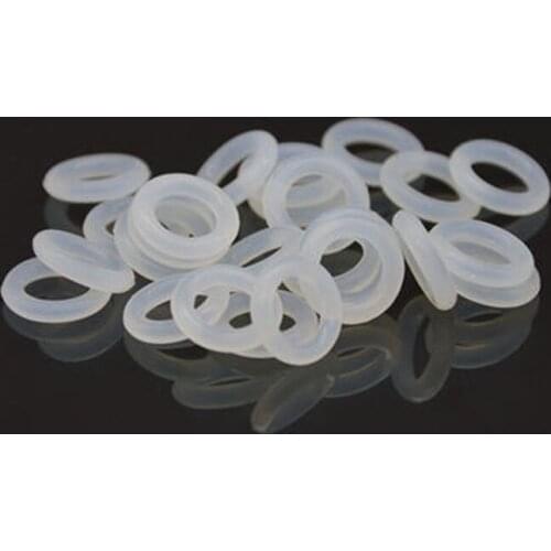 1pcs 5.7mm wire diameter white silicone O-ring outer waterproof insulation rubber band 225mm-270mm outer diameter
