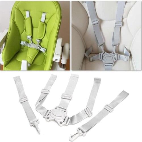 1 Pcs Child Dining Chair Seat Belt Baby Universal Five-point For Children High Adjustable Safe Kid Chair Belts Harness Push U4S7
