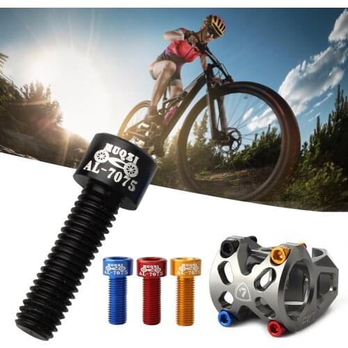 4Pcs Bicycle Handlebar Stem Screw Aluminum Alloy M5*17Mm Mountain Road Fixed Gear Stem Riser Bolts For MTB Bike Cycling Parts