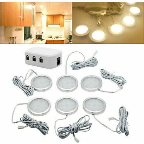 6pcs 12V Caravan Interior LED Spot Lights 6000K 2.5W Dome Roof Ceiling Lamp For VW T4 T5 Camper Van Caravan Motorhome Lamp