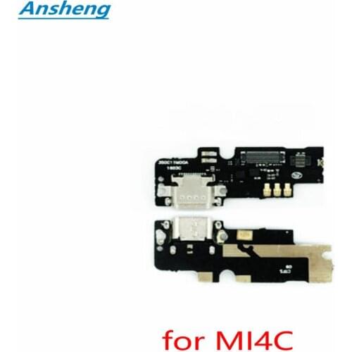 Ansheng new USB Plug Charge Port Board Dock Connector Flex Cable For XIAOMI MI4C MI4I MI4S M4C M4I M4S Cell Phone