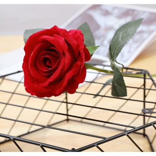 Aritificial Flowers Beautiful Rose Silk Flowers for Wedding Decoration Rose Fake Flowers Home Decor Valentines Day Gift