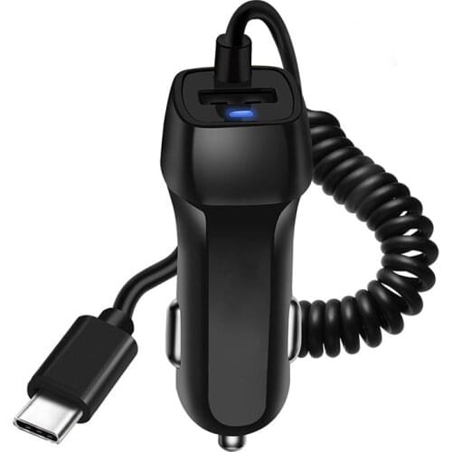 USB Car Charger For iPhone X 6 7 8 XS Max Car-charger Micro USB Type c Lighting For Samsung S9 S8 Plus Fast Charge