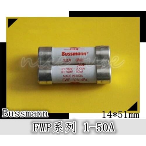 Cylindrical Fuses BUSSMANN FWP series 700V (IEC / UL): 1-50A 14 * 51mm