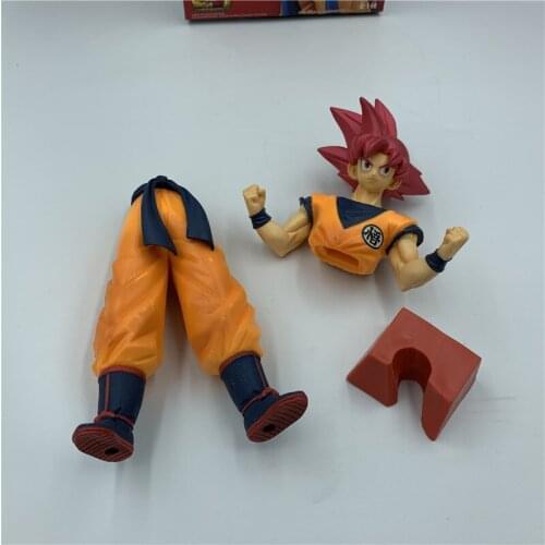 Super Warrior Japanese Anime Figure Red Hair Brush Blood PVC Figure Collection Model 24cm