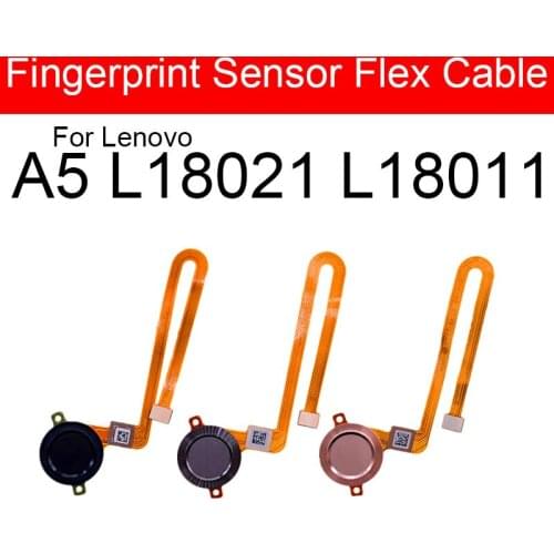 Fingerprint Home Button Flex Cable For Lenovo A5 L18021 L18011 Home Return Key Menu Button Flex Ribbon Cable Replacement Repair