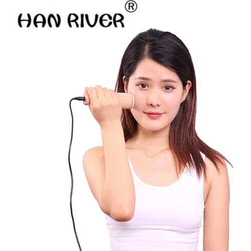 HANRIVER Jade facial beauty temperature moxibustion massage stick portable Eye care energy stone Thermal moxibustion instrument