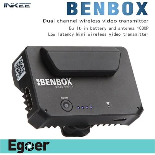 INKEE Benbox Mini Video Transmitter Wireless 2.4G/5G Device 1080P Video Image Transmitter For DSLR Camera iPad Smartphone