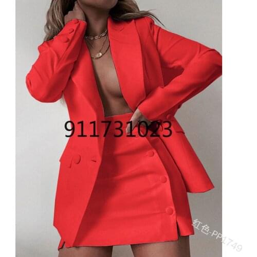 Two 2 Piece Set Africa Clothes African New Dashiki Fashion Solid Suit Top Button Skirt Party Dresses For Women Casual Outfits