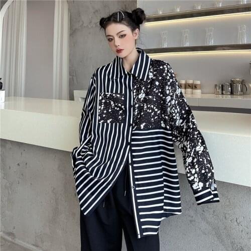 Женские рубашки в полоску Izmestyeva China At AliExpress