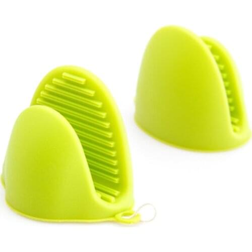 Insulation Non Stick Anti-slip Pot Bowel Holder Clip Cooking Baking Oven Mitts 1Pc Kitchen Silicone Heat Resistant Gloves Clips