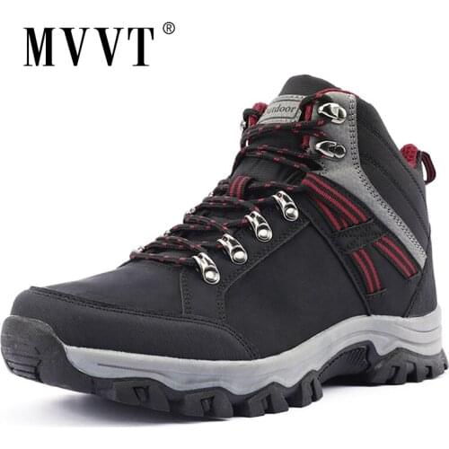 Quality Outdoor Men Boots Waterproof Breathable Leather Boots Men Winter Shoes Anti-skid Men Ankle Boots Man Hombres Botas