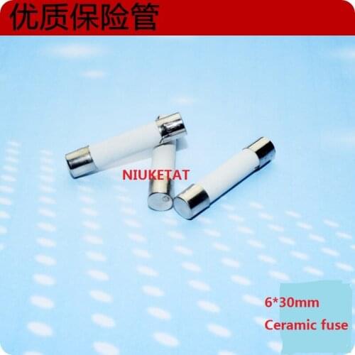100pcs 6*30mm 3A 250V Ceramic fuse 6*30 3A 250V Ceramic New and original Free shipping