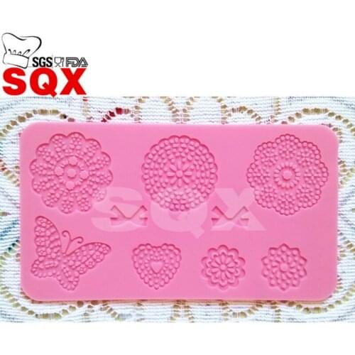 Butterfly lace modeling chocolate mould kitchen baking DIY cake tool kitchen accessories LS30
