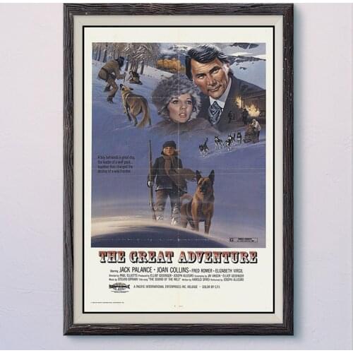 N447 THE GREAT ADVENTURE Vintage Classic Movie Wall Silk Cloth HD Poster Art Home Decoration Gift