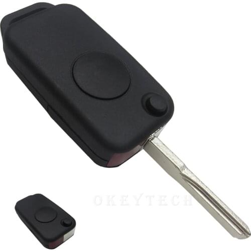 New 1 Buttons Folding remote Car auto key Shell For Benz Mercedes W168 W124 W202 W210 W211 w203 flip Key case blanks 1984-2004