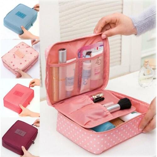 New Women Multifunction Travel Cosmetic Bag Makeup Case Pouch Toiletry Organizer